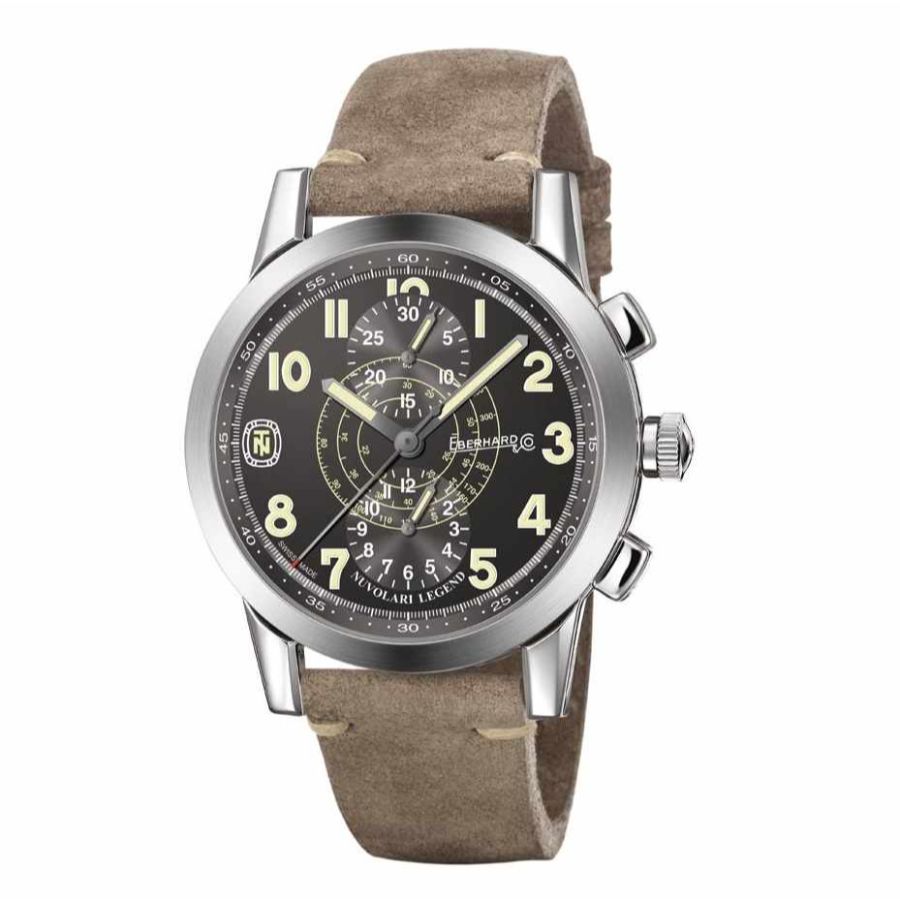 Eberhard & Co. Nuvolari Legend Grande Taille Chronograph Black Dial 43mm