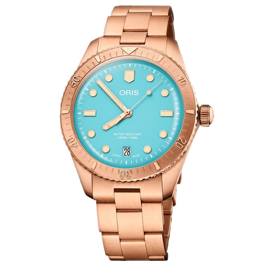 Oris Divers Sixty Five Cotton CandyOfficial Dealer 38mm Bronze 01 733 7771 3155 07 8 19 15