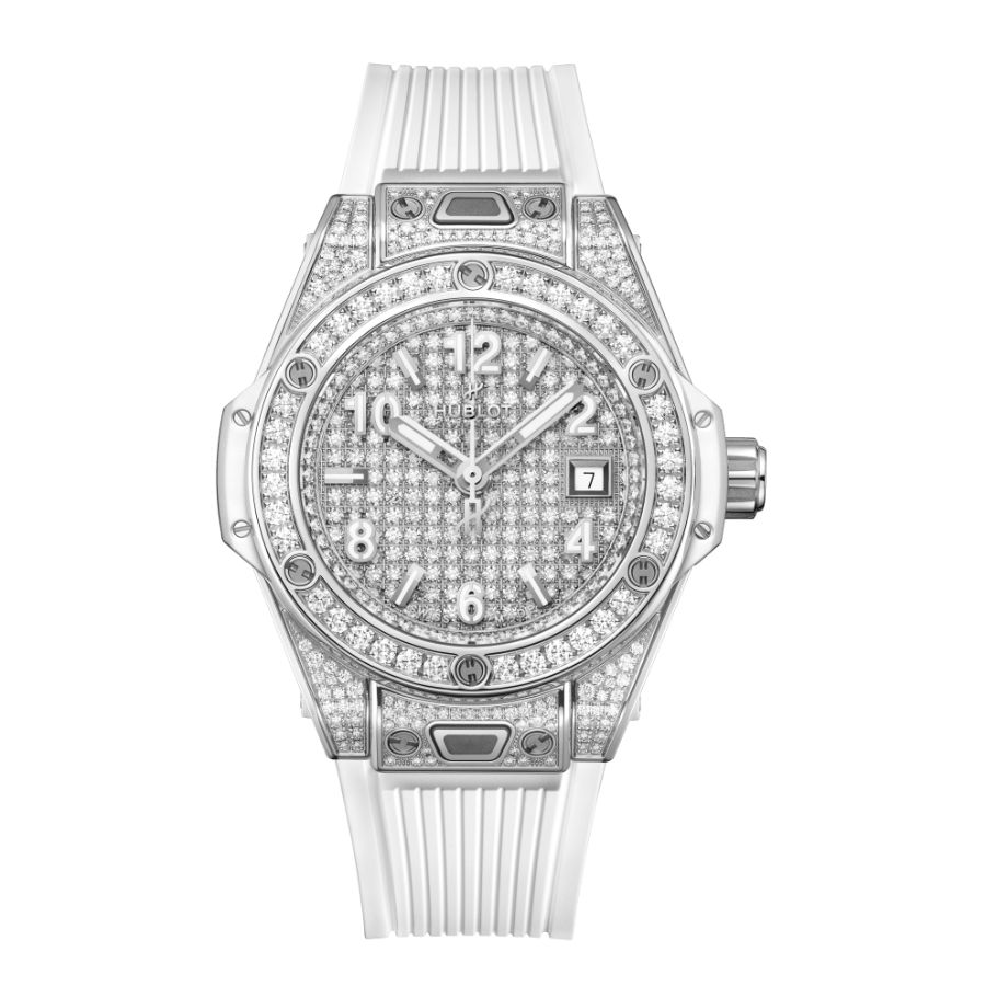 Hublot Big Bang One Click Steel White Full Pavé